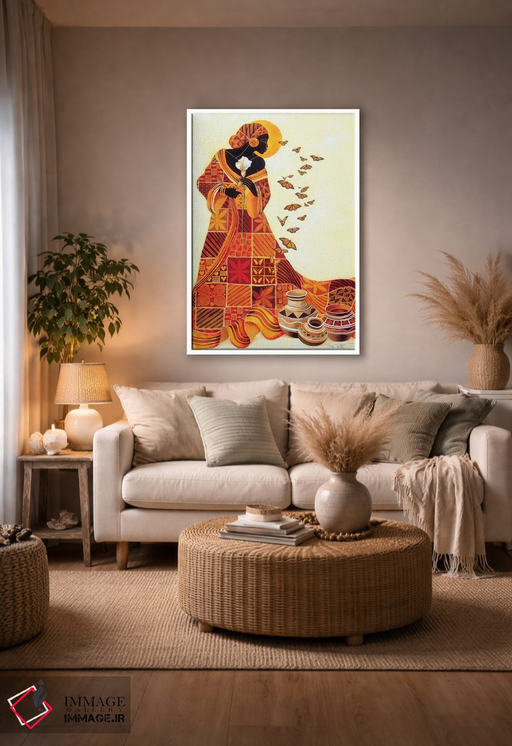 تابلو دکوراتیو پرواز ارواح اثر کیت مالت - D2W