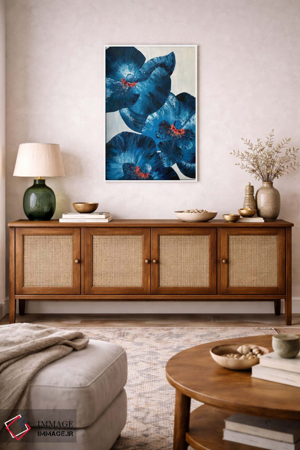تابلو دکوراتیو ارکیده های آبی اثر کریستینا مالن - D2W