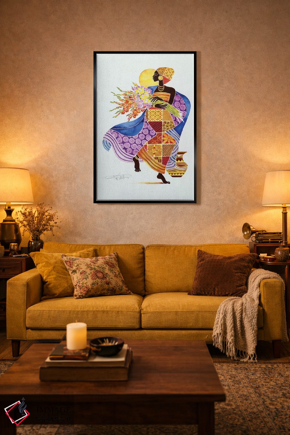 تابلو دکوراتیو کیکورا اثر کیت مالت - D6B