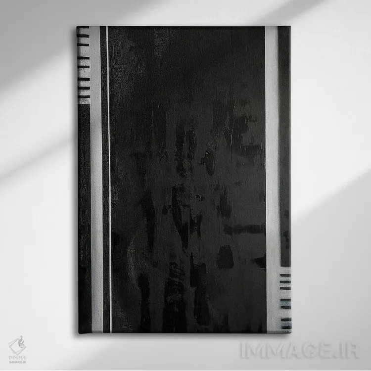 تابلو مینیمال پیانو اثر کریستینا مالن - نمای روبهرو روی دیوار