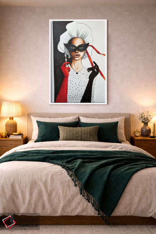 تابلو دکوراتیو نقاب دار اثر کریستینا مالن - D3W