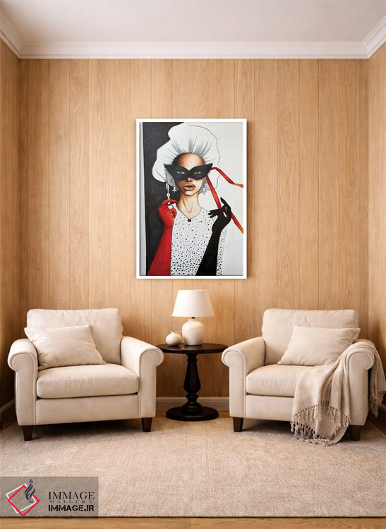 تابلو دکوراتیو نقاب دار اثر کریستینا مالن - D2W