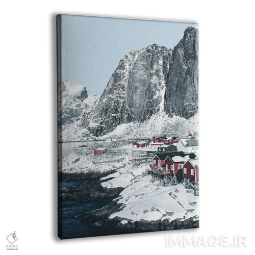 تابلو دکوراتیو چشم انداز زمستانی اسکانباوراوی اثر کارن منداو - نمای پرسپکتیو محصول