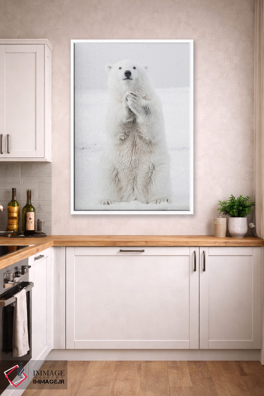 تابلو دکوراتیو خرس قطبی III اثر کارن منداو - D3W