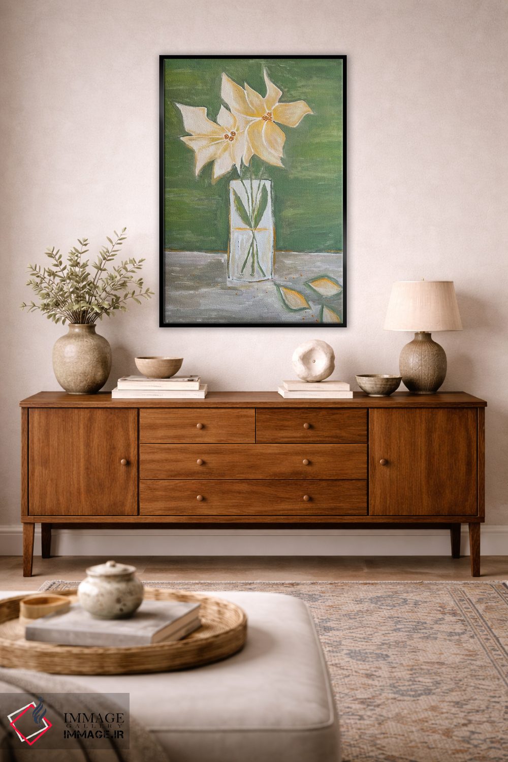 تابلو دکوراتیو نوعی گل ها اثر کریستینا مالن - D5B