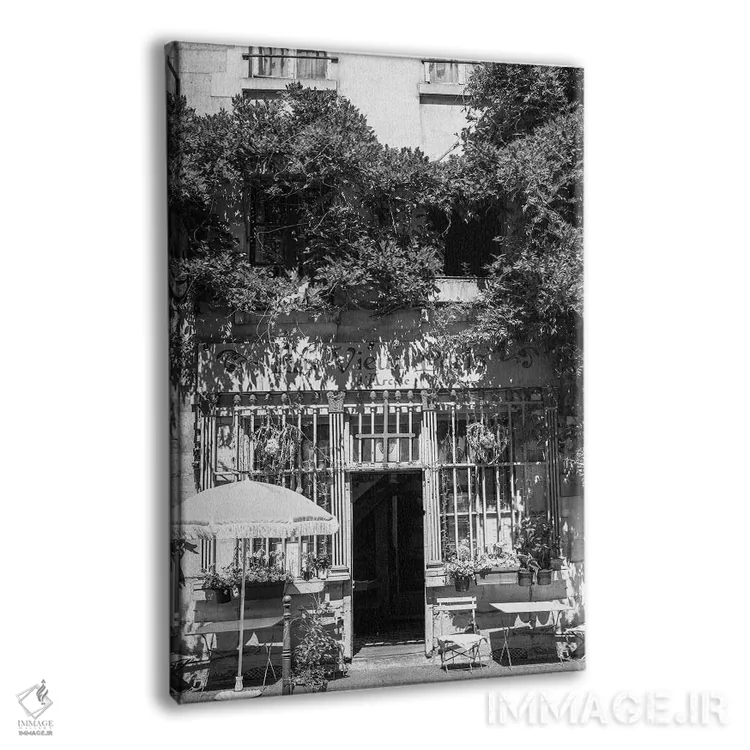 تابلو دکوراتیو قدیمی ترین رستوران پاریس اثر کارن منداو - نمای پرسپکتیو محصول