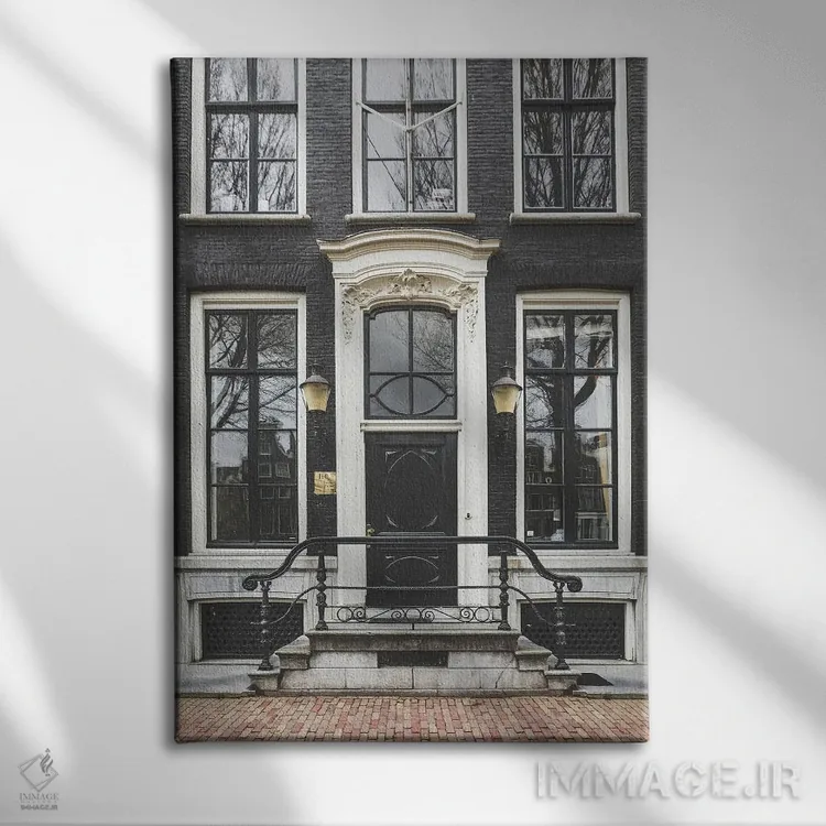 تابلو دکوراتیو درب آمستردام اثر کارن منداو - نمای روبهرو روی دیوار