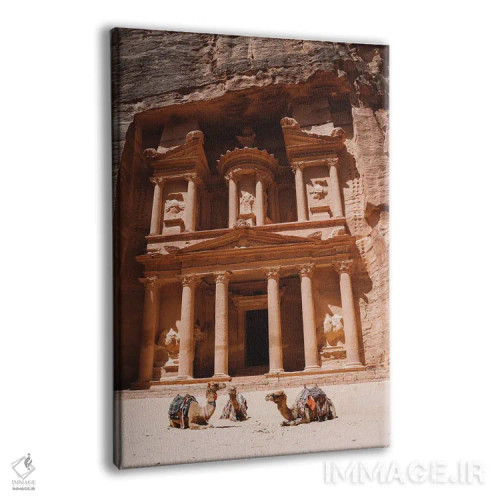 تابلو دکوراتیو شترها در پترا، اردن اثر کارن منداو - نمای پرسپکتیو محصول