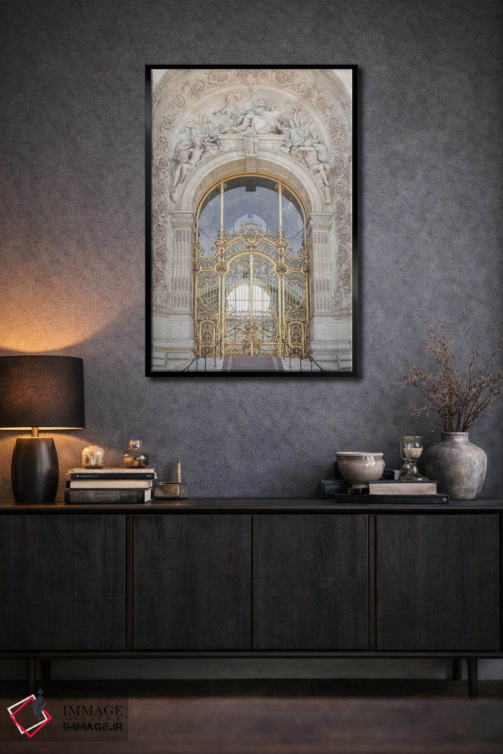 تابلو دکوراتیو درب پتی پالاس پاریس اثر کارن منداو - D2B