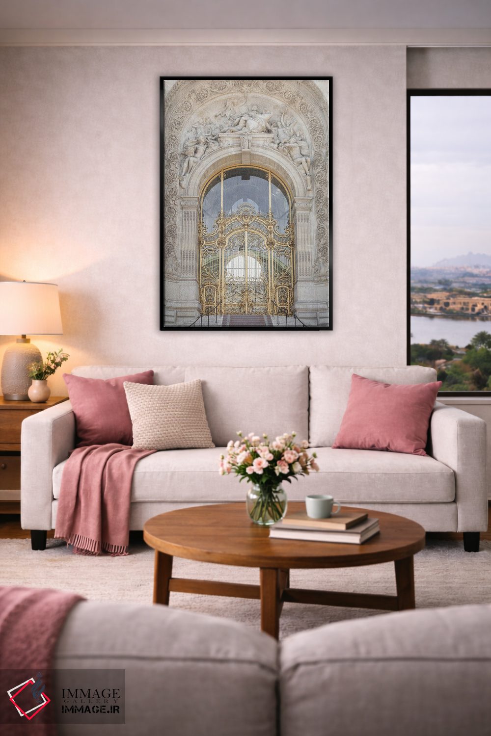 تابلو دکوراتیو درب پتی پالاس پاریس اثر کارن منداو - D4B