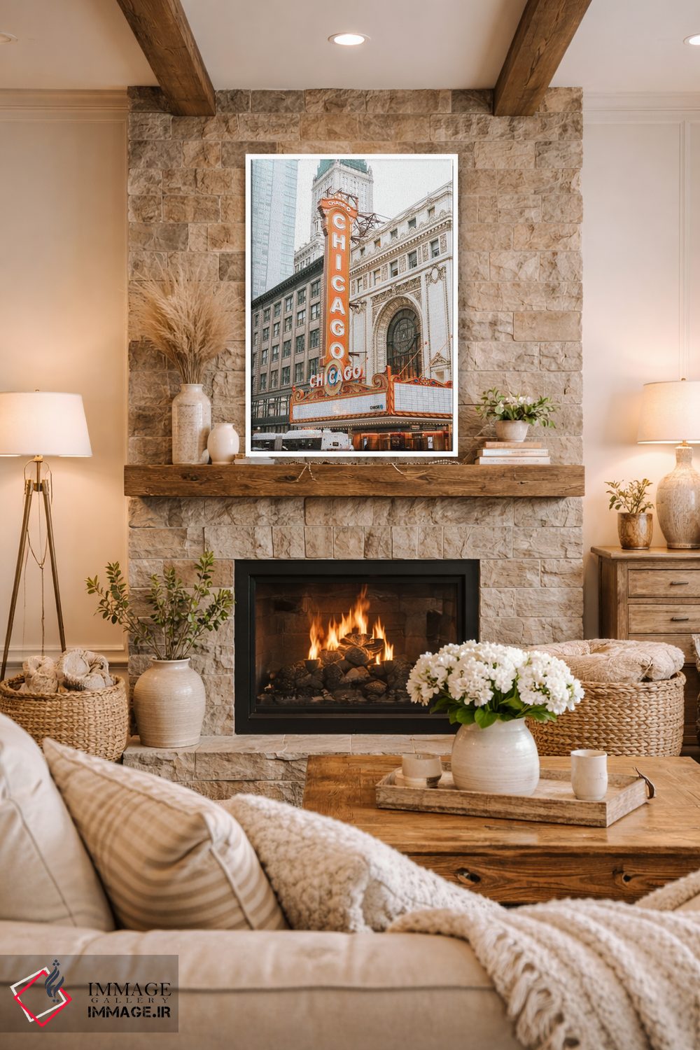 تابلو دکوراتیو تئاتر شیکاگو اثر کارن منداو - D1W