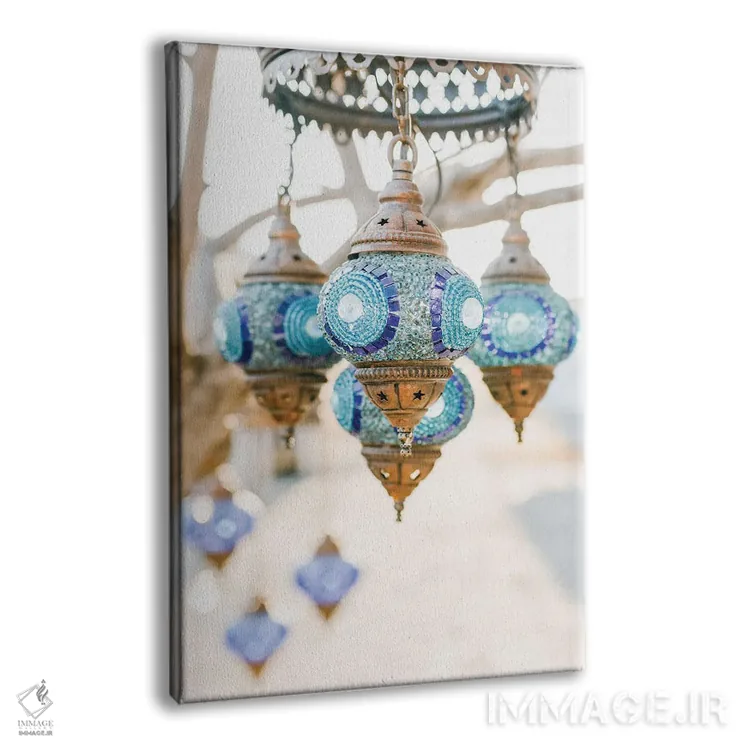 تابلو دکوراتیو تزئینات صحرای مراکش اثر کارن منداو - نمای پرسپکتیو محصول