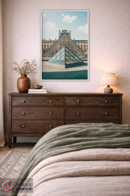 تابلو دکوراتیو موزه لوور پاریس اثر کارن منداو - D3W