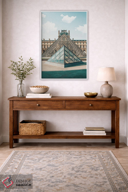تابلو دکوراتیو موزه لوور پاریس اثر کارن منداو - D2W