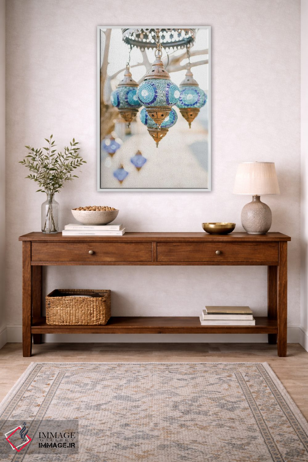 تابلو دکوراتیو تزئینات صحرای مراکش اثر کارن منداو - D2W