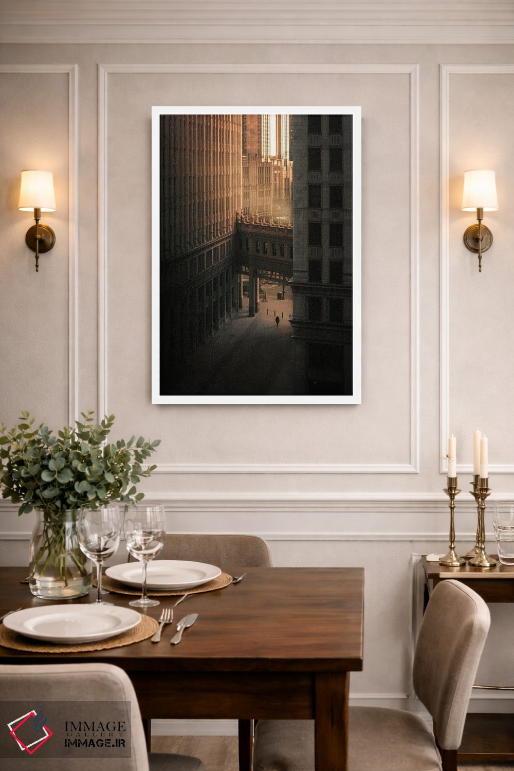 تابلو دکوراتیو ساختمان های نیویورک اثر کارن منداو - D2W
