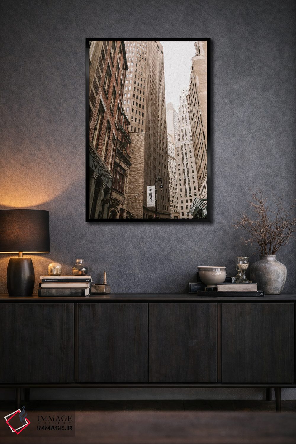 تابلو دکوراتیو آسمان خراش های نیویورک اثر کارن منداو - D2B