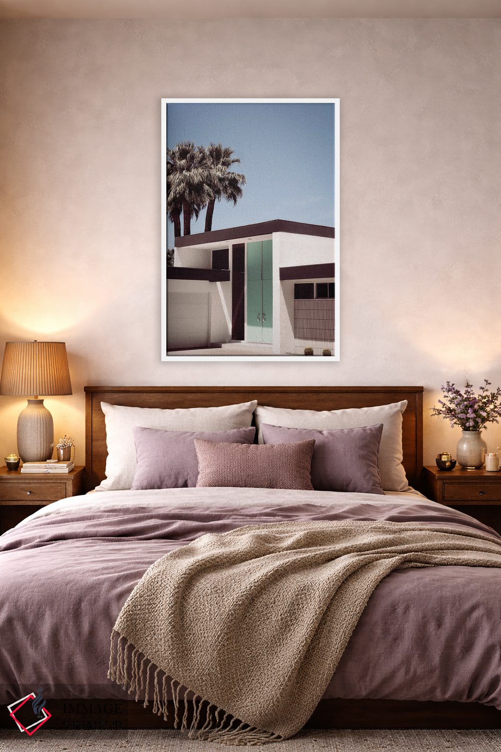 تابلو مدرن درب پام اسپرینگز اثر کارن منداو - D3W