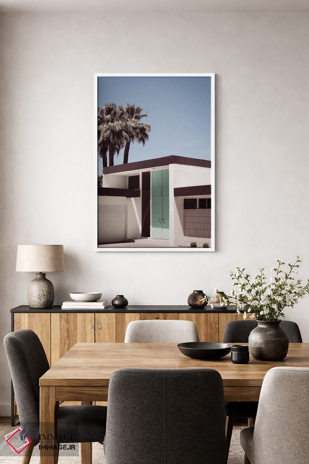 تابلو مدرن درب پام اسپرینگز اثر کارن منداو - D4W