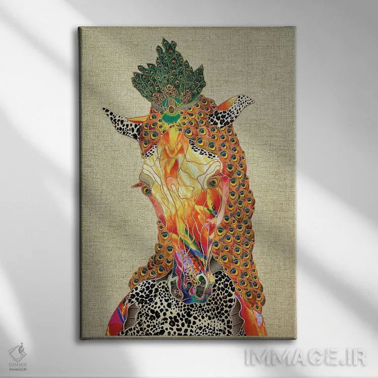 تابلو دکوراتیو اسب جادویی اثر کاستیانتین مالگینف - نمای روبهرو روی دیوار