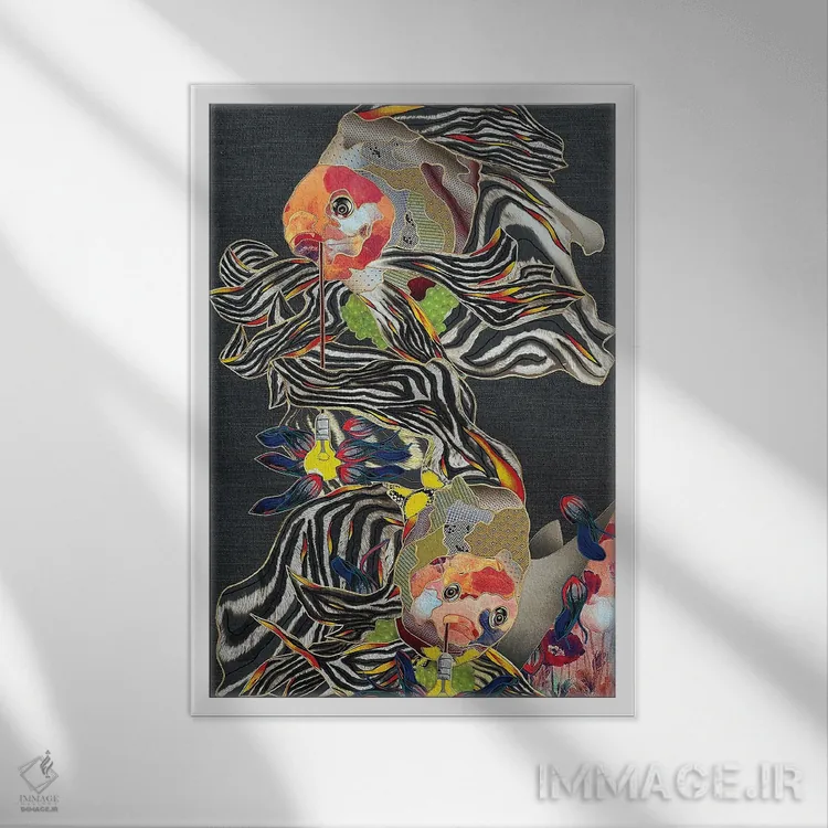 تابلو دکوراتیو نزدیک تر به نور اثر کاستیانتین مالگینف - نمای قابدار سفید