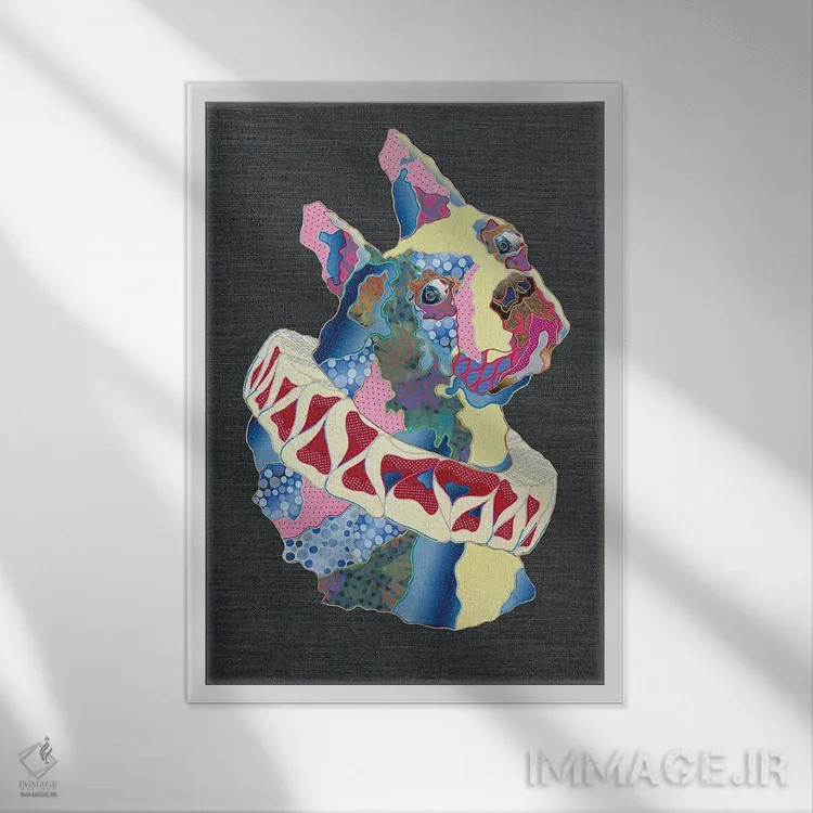 تابلو دکوراتیو وفاداری اثر کاستیانتین مالگینف - نمای قابدار سفید