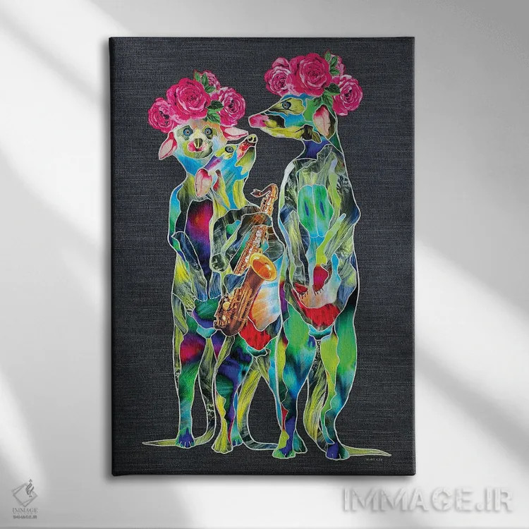 تابلو دکوراتیو نگهبانی شبانه اثر کاستیانتین مالگینف - نمای روبهرو روی دیوار