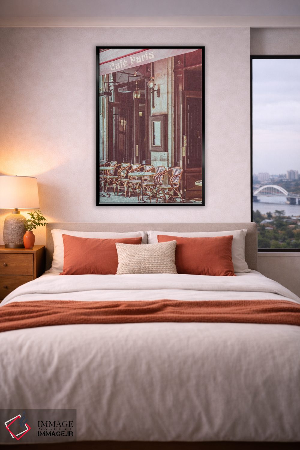 تابلو دکوراتیو کافه پاریس اثر کارن منداو - D4B