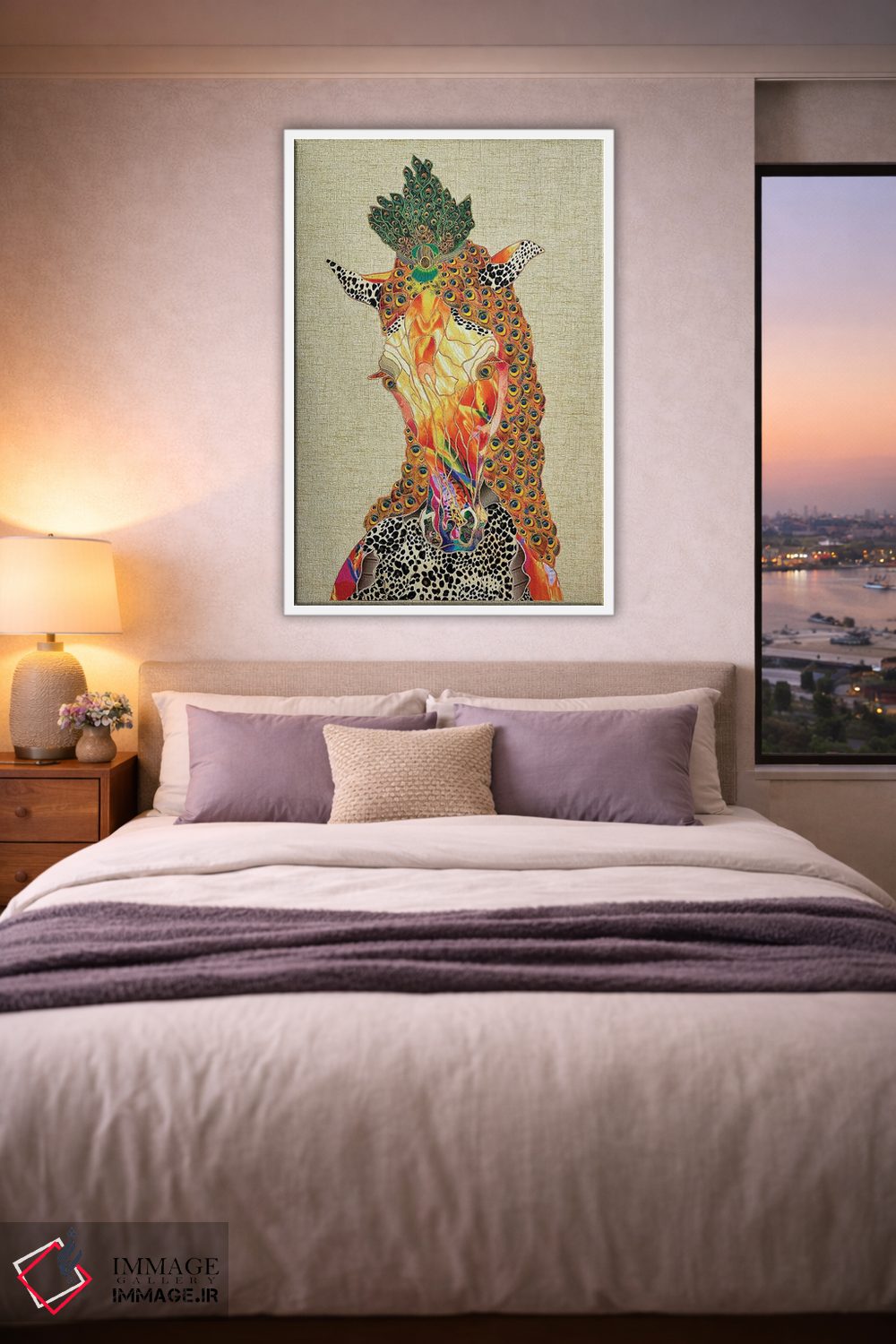 تابلو دکوراتیو اسب جادویی اثر کاستیانتین مالگینف - D3W