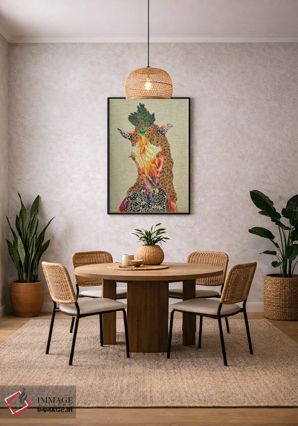 تابلو دکوراتیو اسب جادویی اثر کاستیانتین مالگینف - D4B