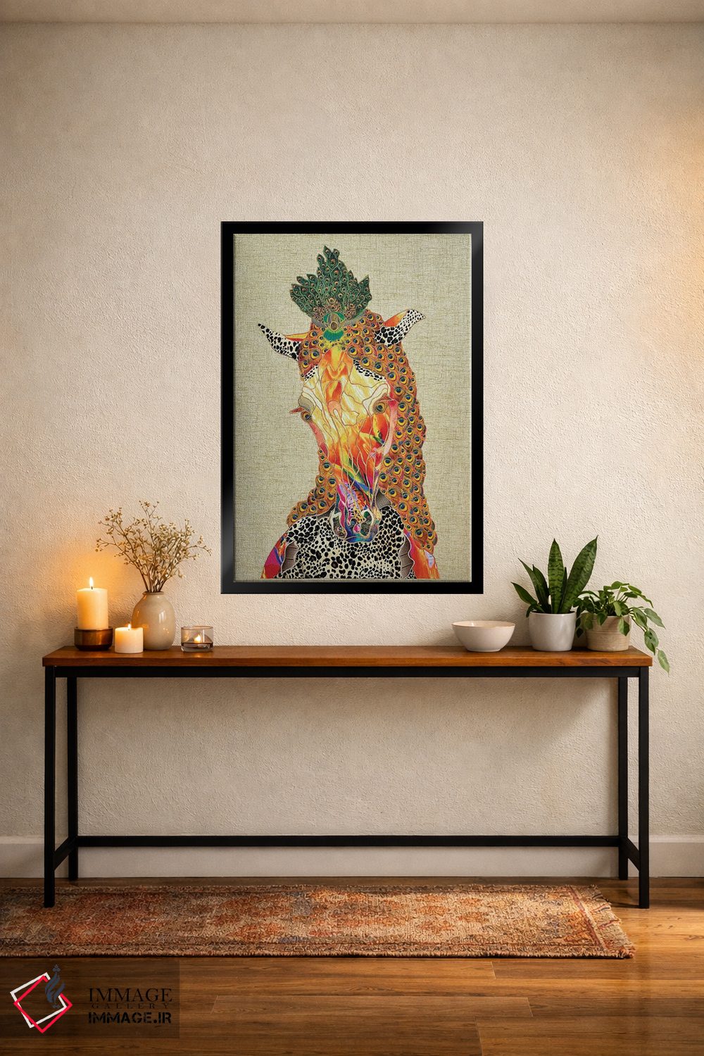 تابلو دکوراتیو اسب جادویی اثر کاستیانتین مالگینف - D5B