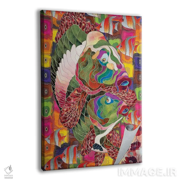 تابلو انتزاعی قدم زنی صبحگاهی اثر کاستیانتین مالگینف - نمای پرسپکتیو محصول