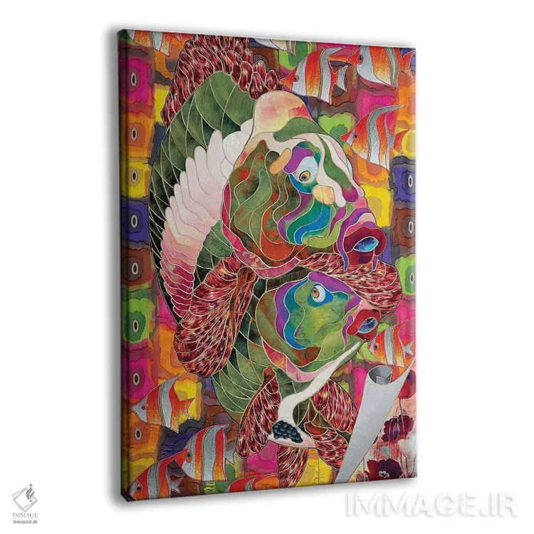 تابلو انتزاعی قدم زنی صبحگاهی اثر کاستیانتین مالگینف - نمای پرسپکتیو محصول