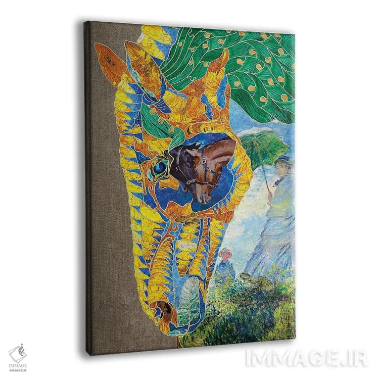 تابلو دکوراتیو خط قرمز اثر کاستیانتین مالگینف - نمای پرسپکتیو محصول