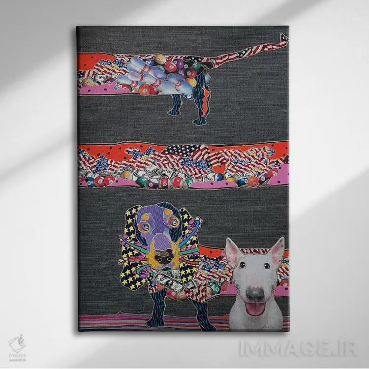 تابلو دکوراتیو آن ها شبیه من نیستند اثر کاستیانتین مالگینف - نمای روبهرو روی دیوار