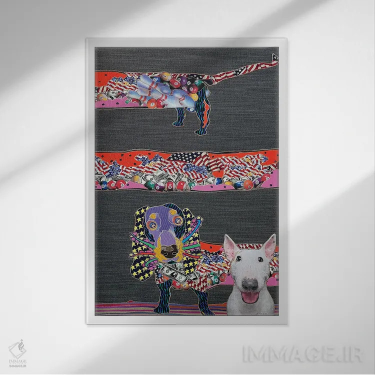 تابلو دکوراتیو آن ها شبیه من نیستند اثر کاستیانتین مالگینف - نمای قابدار سفید