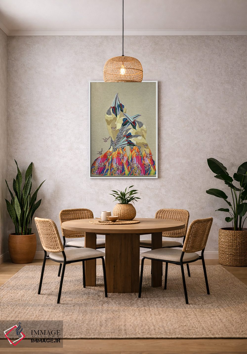 تابلو دکوراتیو دسته ای از مرغ های دریایی اثر کاستیانتین مالگینف - D2W