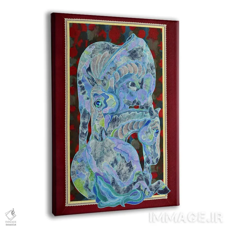 تابلو دکوراتیو شب آبی اثر کاستیانتین مالگینف - نمای پرسپکتیو محصول