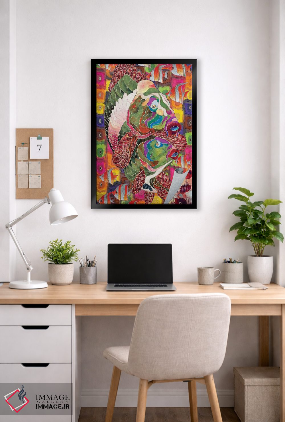 تابلو انتزاعی قدم زنی صبحگاهی اثر کاستیانتین مالگینف - D6B