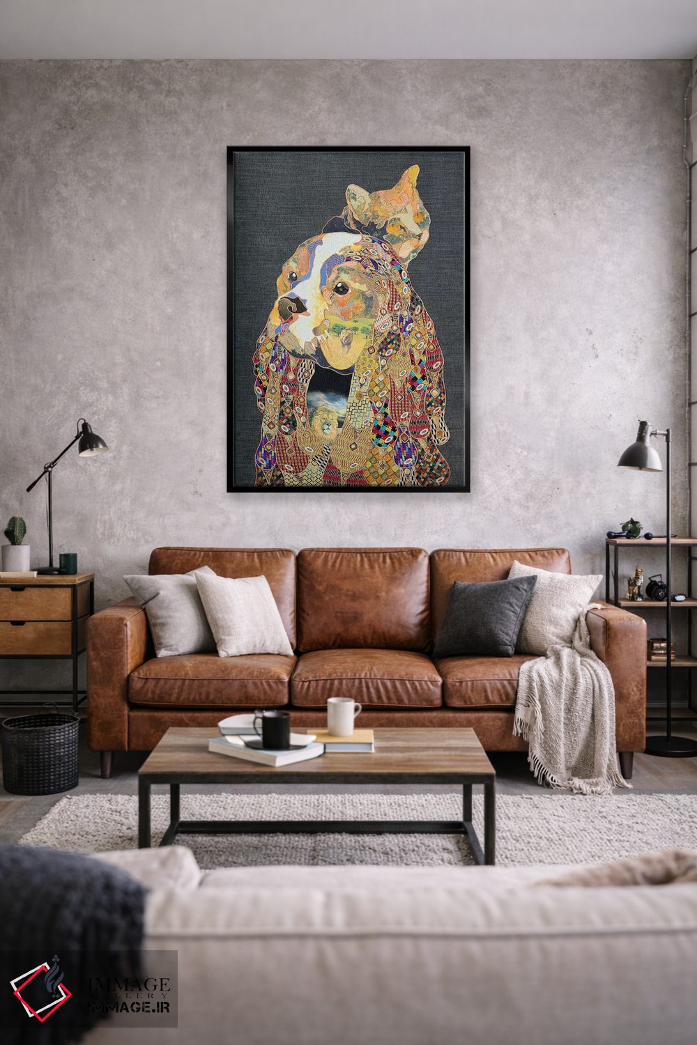 تابلو دکوراتیو منتظر میزبان زن اثر کاستیانتین مالگینف - D2B