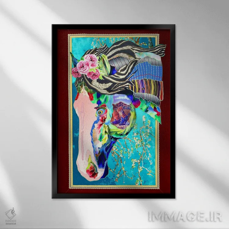 تابلو دکوراتیو تگزاس اثر کاستیانتین مالگینف - نمای قابدار مشکی