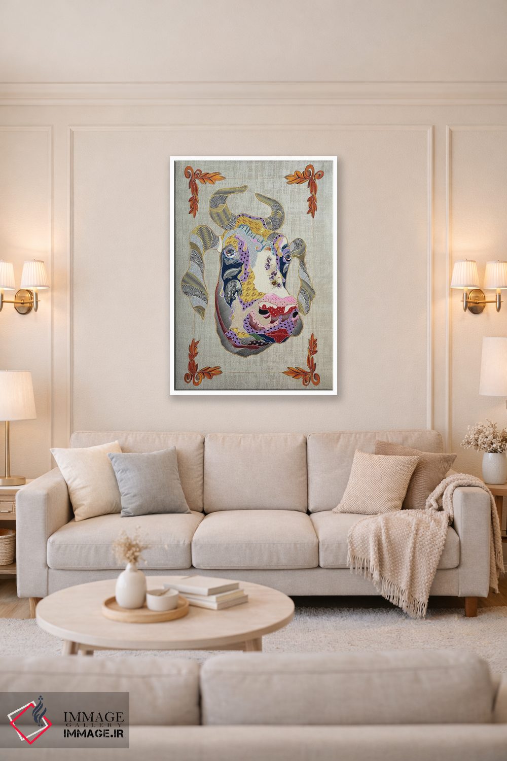 تابلو دکوراتیو کمال زیبایی اثر کاستیانتین مالگینف - D3W