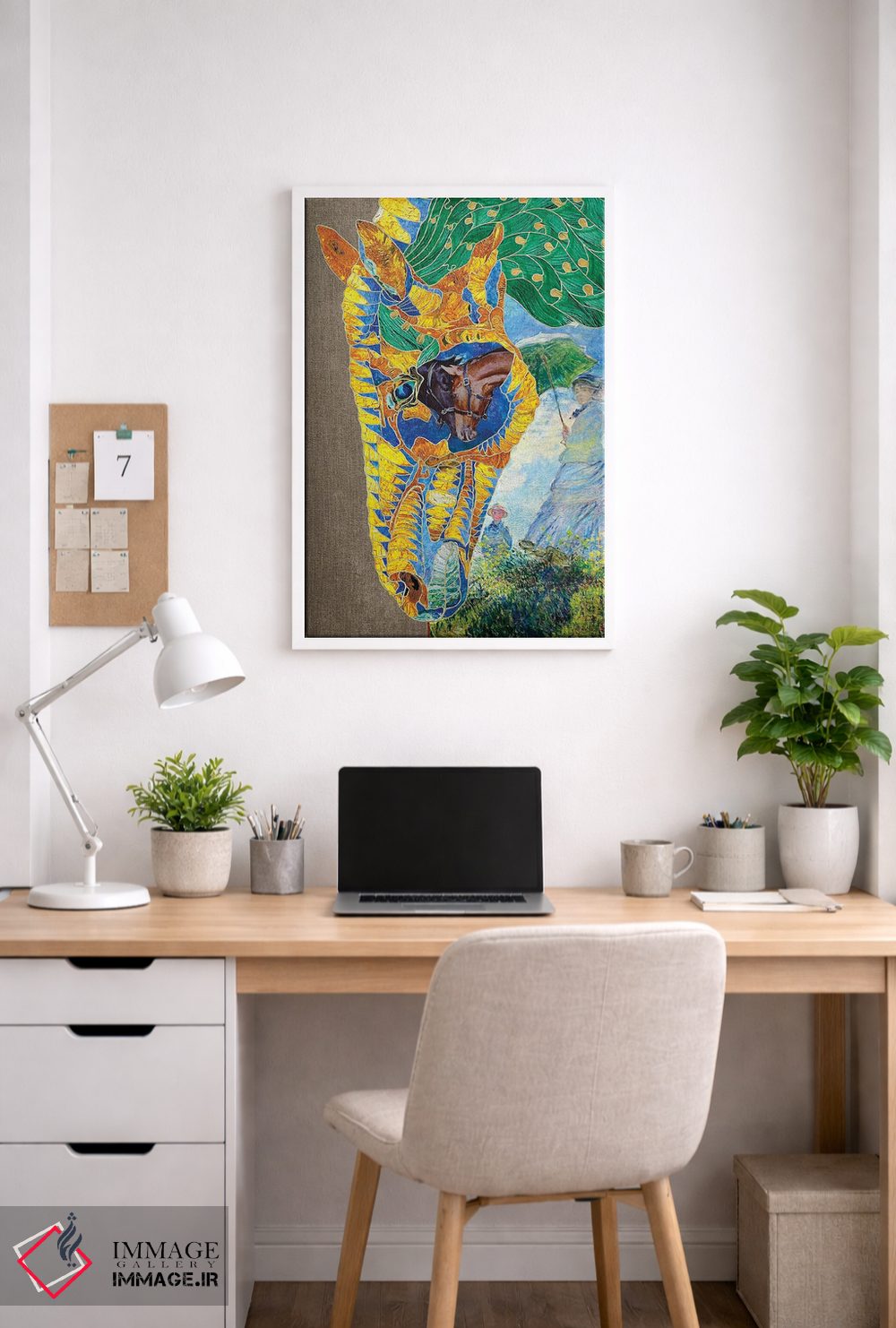 تابلو دکوراتیو خط قرمز اثر کاستیانتین مالگینف - D3W