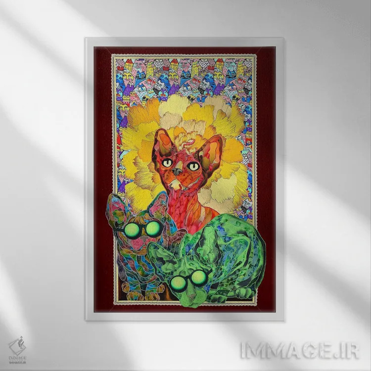 تابلو دکوراتیو عصر بخیر اثر کاستیانتین مالگینف - نمای قابدار سفید