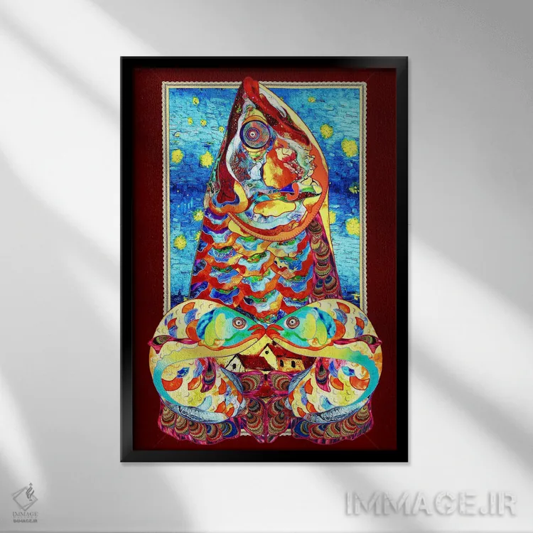 تابلو دکوراتیو ستمگر اثر کاستیانتین مالگینف - نمای قابدار مشکی