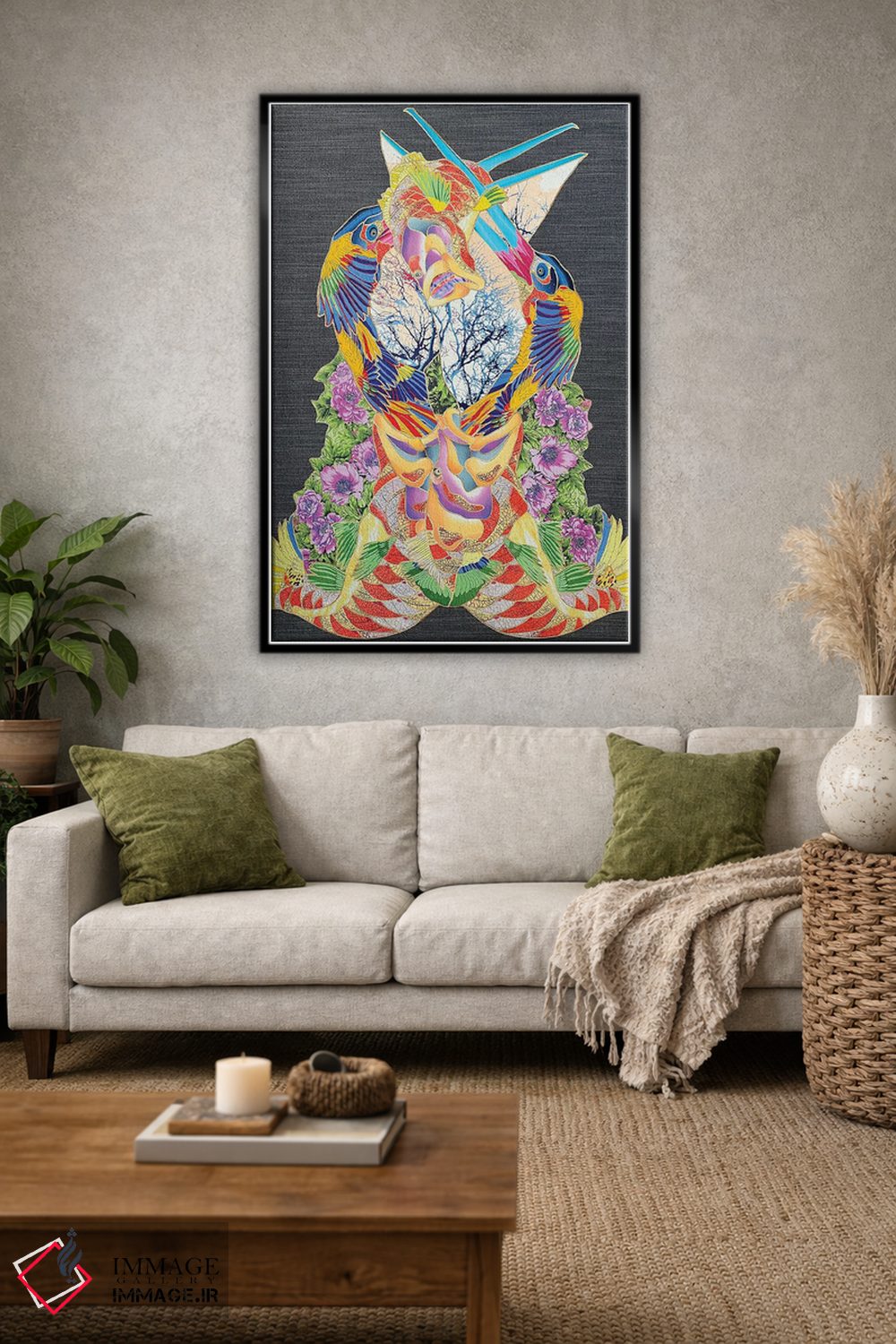 تابلو انتزاعی چرخه رویدادها اثر کاستیانتین مالگینف - D2B