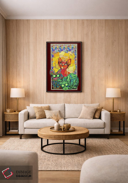 تابلو دکوراتیو عصر بخیر اثر کاستیانتین مالگینف - D1B