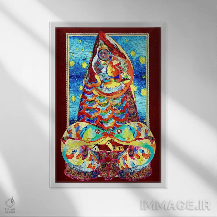 تابلو دکوراتیو ستمگر اثر کاستیانتین مالگینف - نمای قابدار سفید