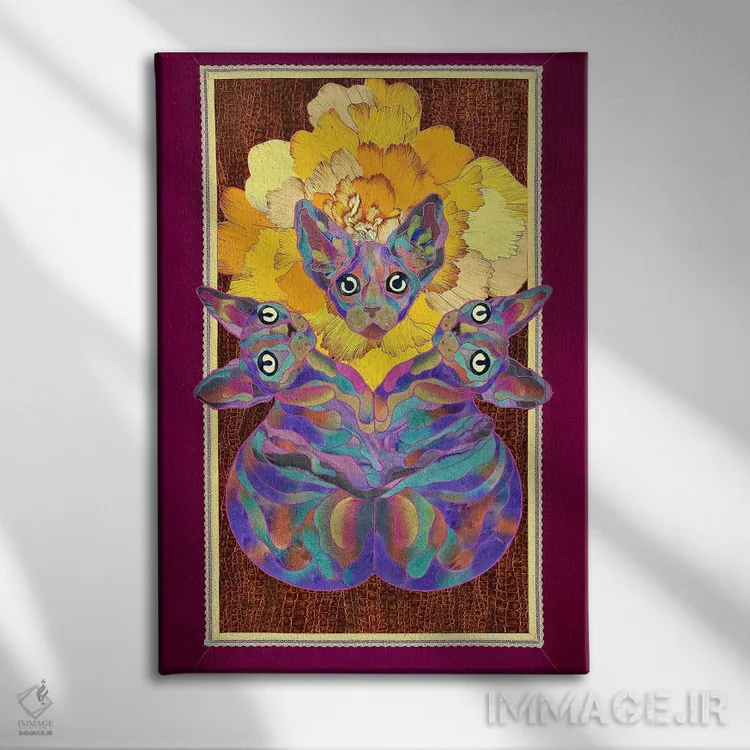 تابلو دکوراتیو عزیزم اثر کاستیانتین مالگینف - نمای روبهرو روی دیوار