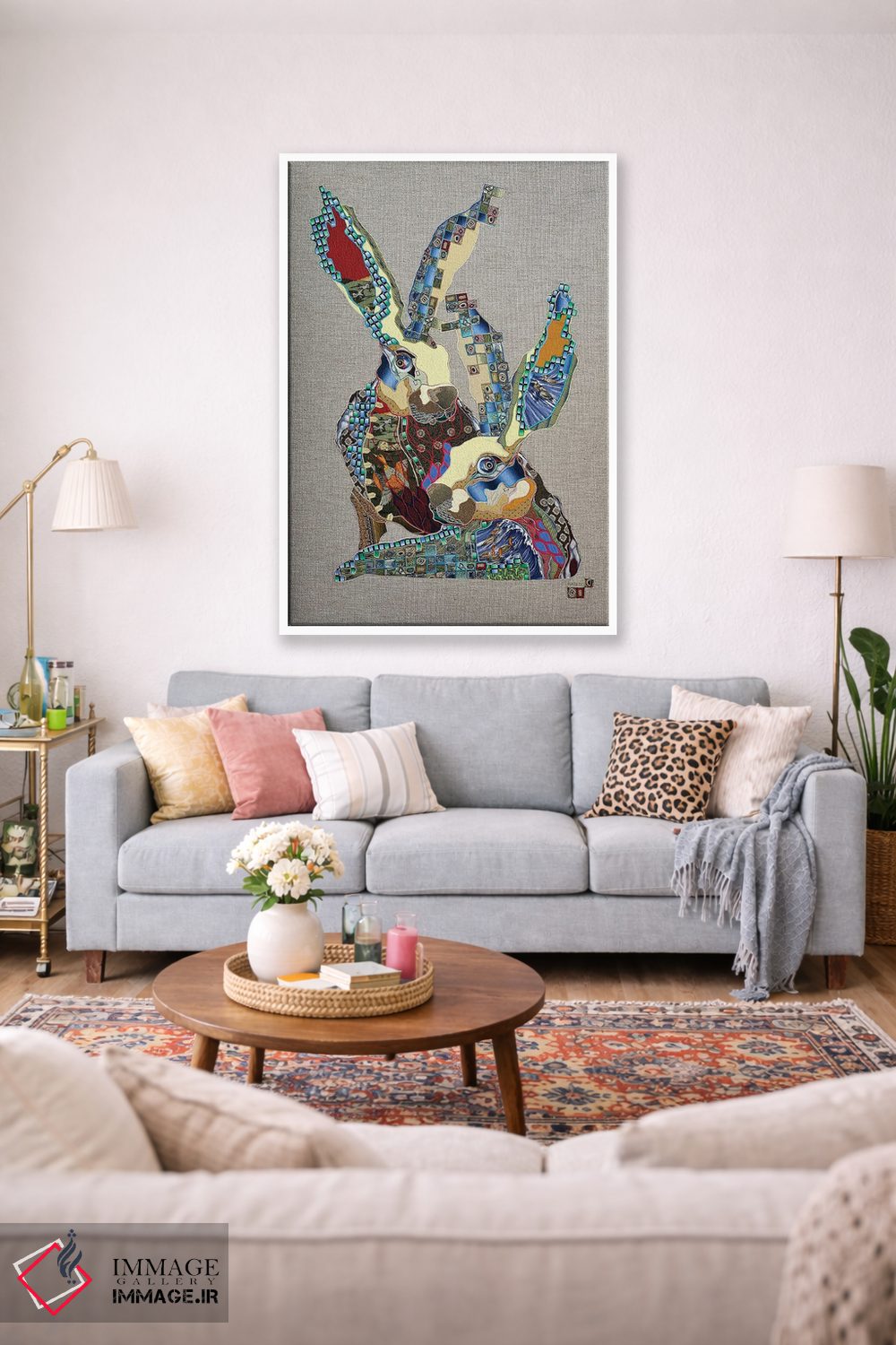 تابلو دکوراتیو یک زوج دوست داشتنی اثر کاستیانتین مالگینف - D1W